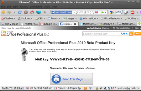 Microsoft Office 2010 Full Version With Product Key For Mac